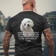 マルチーズ犬愛好家 子犬オーナー 真の愛 引用句デザイン メンズTシャツ バックプリント 高齢者への贈り物