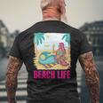 マーメイドビーチライフ 長袖tシャツ メンズTシャツ バックプリント 高齢者への贈り物