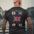 ユニオンジャックの進化 メンズTシャツ バックプリント 高齢者への贈り物