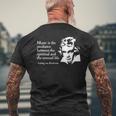 ルートヴィヒ・ヴァン・ベートーヴェン 引用句 クラシック音楽引用句 格言 メンズTシャツ バックプリント 高齢者への贈り物