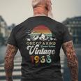 ヴィンテージ 1966 誕生日 60年 マウンテン レトロ メンズTシャツ バックプリント 高齢者への贈り物