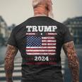 ヴィンテージ ドナルド トランプ 2024 テイク アメリカ バック 長袖tシャツ メンズTシャツ バックプリント 高齢者への贈り物