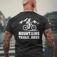 ヴィンテージ マウンテンバイク メンズ レディース バイカー Mtb トレイルバイク 長袖tシャツ メンズTシャツ バックプリント 高齢者への贈り物