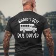 世界最高のバス運転手 メンズTシャツ バックプリント 高齢者への贈り物