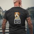 個人ストーカー 犬 ジャック・ラッセル・テリア I Will Follow You メンズTシャツ バックプリント 高齢者への贈り物