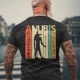 古代エジプト神アヌビスtシャツ ヒエログリフシャツギフト メンズTシャツ バックプリント 高齢者への贈り物