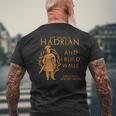 古代ローマ 皇帝ハドリアヌス 建築家 匿名 面白い メンズTシャツ バックプリント 高齢者への贈り物