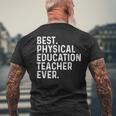 史上最高の体育教師 面白い Pe先生 メンズTシャツ バックプリント 高齢者への贈り物