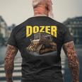 完璧な重機ブルドーザーtシャツ メンズTシャツ バックプリント 高齢者への贈り物