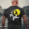 忍者訓練道場tシャツ 黒手裏剣ライトtシャツ メンズTシャツ バックプリント 高齢者への贈り物