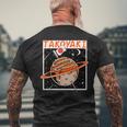 揚げたこボール 惑星 タコプラネット たこ焼き メンズTシャツ バックプリント 高齢者への贈り物