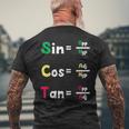 数学教師 三角法oh Cah Toa ジオメトリパロディ メンズTシャツ バックプリント 高齢者への贈り物