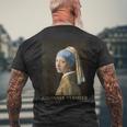 真珠の耳飾りの少女／フェルメール（記名）【世界の名画】Johannesermeer 美術館アート メンズTシャツ バックプリント 高齢者への贈り物