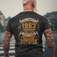 誕生日 オリジナル 1963年10月 メンズTシャツ バックプリント 高齢者への贈り物