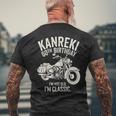 還暦祝い 60歳 男性 面白い クラシックバイク バイク好き 車好き 父 母 メンズ レディース メンズTシャツ バックプリント 高齢者への贈り物