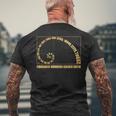 金比 フィボナッチスパイラル タイポグラフィック メンズTシャツ バックプリント 高齢者への贈り物