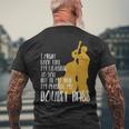 頭の中でコントラバスを思い浮かべます メンズTシャツ バックプリント 高齢者への贈り物