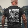 騎士と死と悪魔 アルブレヒト・デューラー1513 長袖tシャツ メンズTシャツ バックプリント 高齢者への贈り物