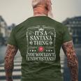 Santana Name Its Aantana Thing You Wouldn't Understanding メンズTシャツ バックプリント 高齢者への贈り物
