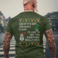 Ugly Christmas Sweater Winter Vacation Christmas Tree Men's T-shirt Back Print Gifts for Old Men Ugly Christmas Sweater Winter Vacation Christmas Tree Men's T-shirt Back Print Gifts for Old Men