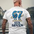 67 シックスセブン 6-7 Gen Alpha イタリアンブレインロットゲームミーム メンズTシャツ バックプリント 高齢者への贈り物