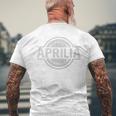 Aprilia Italia Aprilia Italy 公式 アプリリア ラツィオ Cv23 長袖tシャツ メンズTシャツ バックプリント 高齢者への贈り物