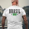 Brasil Est 1500 ブラジル ブラジリアン 国旗 プライド 長袖tシャツ メンズTシャツ バックプリント 高齢者への贈り物