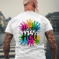 Bura Na Mano Holi Hai India Hindu Colors Happy Holi Festival メンズTシャツ バックプリント 高齢者への贈り物