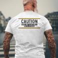 Caution Does Not Play Well With Others メンズTシャツ バックプリント 高齢者への贈り物