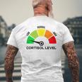 Cortisol Leveltresschool Andtudents メンズTシャツ バックプリント 高齢者への贈り物