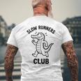 Crocodilelow Runners Club おもしろランニングマスコット 長袖tシャツ メンズTシャツ バックプリント 高齢者への贈り物