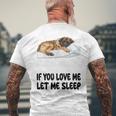 Cute Leonberger If You Love Me Let Meleep パジャマ メンズTシャツ バックプリント 高齢者への贈り物