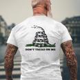 Don't Tread On Me 2Nd Amendment 愛国心が強いノベルティアイテム メンズTシャツ バックプリント 高齢者への贈り物