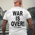 Exclusive War Is Over ご希望の場合限定ブラックプリント 長袖tシャツ メンズTシャツ バックプリント 高齢者への贈り物