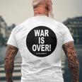 Exclusive War Is Over If You Want It 限定版 メンズTシャツ バックプリント 高齢者への贈り物