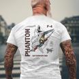 F-4 Phantom Ii ジェットグラフィック メンズTシャツ バックプリント 高齢者への贈り物