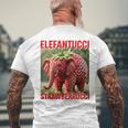 Brainrot Animal Gen Alpha Meme ストロベリーエレファント メンズTシャツ バックプリント 高齢者への贈り物