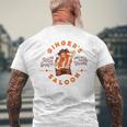 Gingersaloon ヴィンテージ ウイスキー レッドヘッド ダイブバー アーティストギフト メンズTシャツ バックプリント 高齢者への贈り物