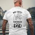 Il Mio Primo Compleanno Da Papà Dice Umorismo Incinta Gravidanza T-shirt da uomo con stampa posteriore Regalos para ancianos