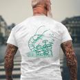 Instrument Musique Batterie Drôle Crevettes T-shirt imprimé au dos Cadeaux pour les vieillards