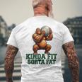 Kinda Fitorta Fat Gorilla ヘビーウェイトリフティング 面白いジム メンズTシャツ バックプリント 高齢者への贈り物