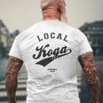 Koga Local 古賀市ローカル 故郷 メンズTシャツ バックプリント 高齢者への贈り物