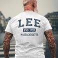 Lee Massachusetts Ma ビンテージスポーツデザイン ネイビー 長袖tシャツ メンズTシャツ バックプリント 高齢者への贈り物
