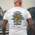 Life Is Better With Bonsai 屋内 盆栽 盆栽ポット 盆栽 メンズTシャツ バックプリント 高齢者への贈り物