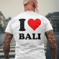 I Love Bali メンズTシャツ バックプリント 高齢者への贈り物