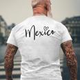 Love Mexico キュート ハート 誇り メキシコ人 愛 メキシコ 長袖tシャツ メンズTシャツ バックプリント 高齢者への贈り物