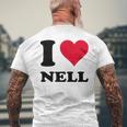 I Love Nell メンズTシャツ バックプリント 高齢者への贈り物