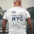 Nyc New York ヴィンテージ 航空会社タグ エアライナー フライングトラベル 長袖tシャツ メンズTシャツ バックプリント 高齢者への贈り物