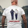 On Back I Have A Dream Trump Police 格言 男性 メンズTシャツ バックプリント 高齢者への贈り物