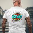 Personalized Name Comic Pop Art Superhero Israel Tank Top Men's Back Print T-Shirt Gifts for Old Men Personalized Name Comic Pop Art Superhero Israel Tank Top Men's Back Print T-Shirt Gifts for Old Men